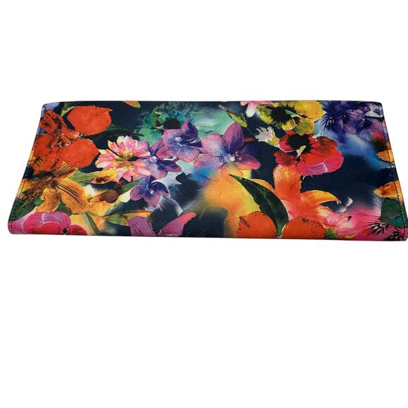 Multicolor Floral Rectangular Convertible Crossbody Clutch - Picture 4 of 10